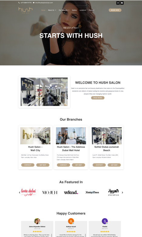 Service Website - Beauty & Salon