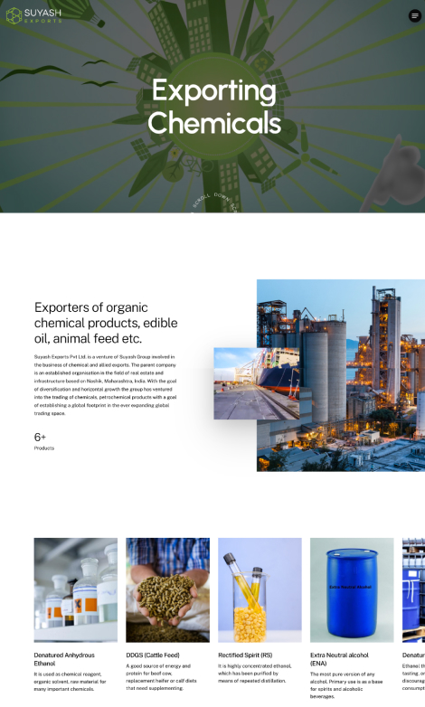 Corporate Website - Chemical Exporter