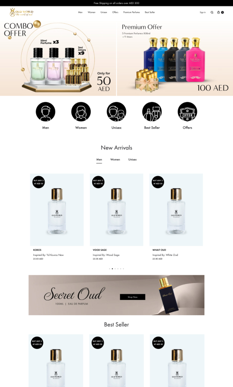 E-Commerce Website - Perfumes