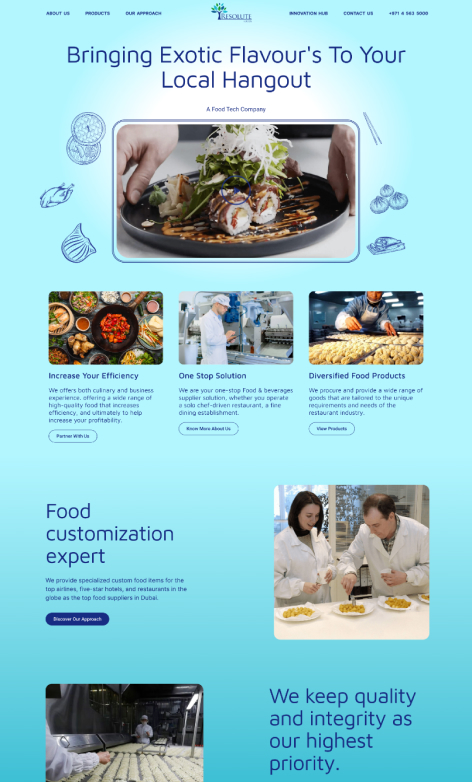 Industry Website - Food Supply Solutions